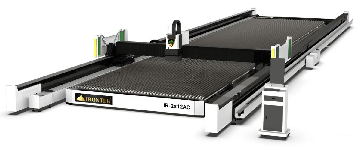 MÁY CẮT CNC LASER 6KW BÀN LỚN 2x12M IR-2x12AC NEW 2025