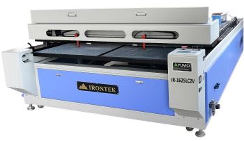 MÁY CNC LASER CO2 2 ĐẦU LÀM VIỆC (bàn hút chân không 1600x2500mm) IR-1625LC2V